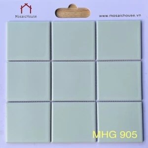 Gạch Mosaic 10 10 Men Mờ Màu Xanh Lá Nhạt