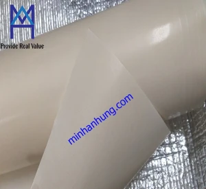 Vải chịu nhiệt Teflon màu trắng 2 mặt bóng ( vải PTFE màu trắng 2 mặt bóng )