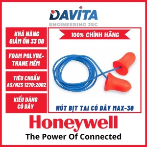 10 Cặp Nút Bịt Tai Chống Ồn Có Dây Honeywell MAX-30