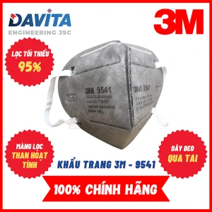 Hộp Khẩu Trang 25 Cái 9541 3M, Chống Hóa Chất Nhẹ, Lọc Bụi, Vi Khuẩn