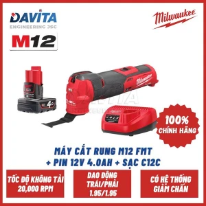 Máy cắt rung M12 FMT Pin 12V 4.0Ah Sạc C12C