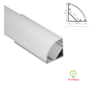 Đèn led thanh nhôm định hình V1616 lắp góc