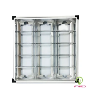 Máng đèn led âm trần 600 600 3 bóng tuýp 0M6