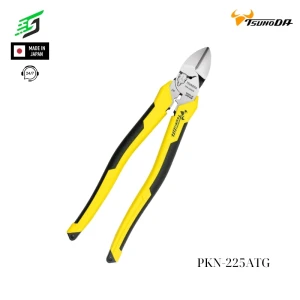 Kìm cắt dây cứng có bấm cos loại cán đúc Tsunoda PKN-225ATG Nhật Bản