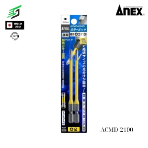 Vỉ 2 mũi vít 4 cạnh Anex ACMD-2100 Nhật Bản
