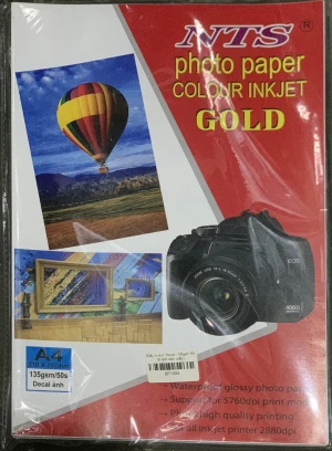 Giấy in ảnh Decal Ngũ Sắc A4 135gsm 50 tờ bóc dán