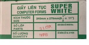 Giấy liên tục 3 liên 240x279mm