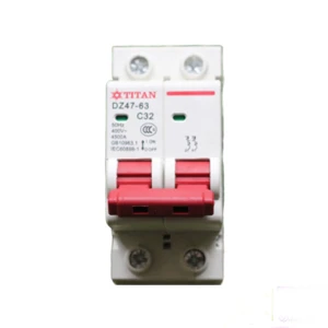 Aptomat chống quá tải 2P 63A Titan TG-02763