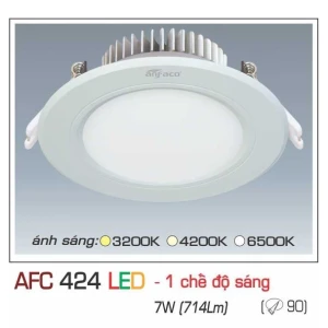 Đèn Downlight âm trần Anfaco AFC 424 7W 1C