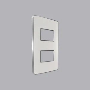 Mặt dùng cho 2 thiết bị viền bạc MPE A602S