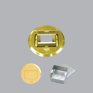 Ổ cắm âm sàn kiểu tròn màu vàng MPE FCY 60 - Thiết bị điện Hecico