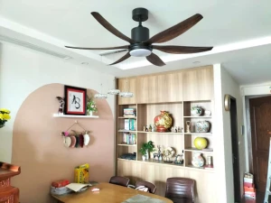 Quạt trần 6 cánh Nanoco NCF5462-PL Màu Vân Gỗ