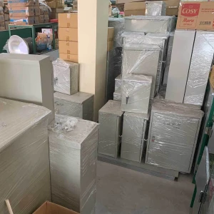 Tủ điện nổi ngoài trời tôn 0.7mm sơn tĩnh điện khóa xoay Hecico TDH-45x35x18