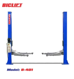 Cầu nâng 2 trụ B-401, Công nghệ Italy, giằng dưới, giật 2 bên