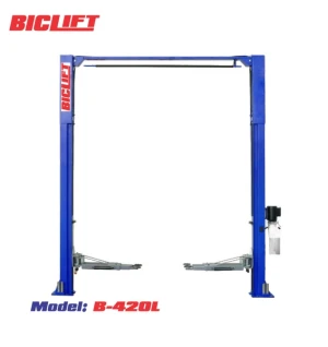 Cầu nâng ô tô 2 trụ B-420L, Công nghệ Italy, giằng trên, cóc giặt 2 bên