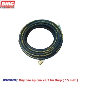 Dây rửa xe cao áp 2 bố thép 15 mét