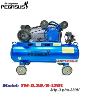 Máy nén khí Pegasus 3hp TM-V-0.25/8-120L(380V)