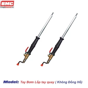 Tay bơm lốp xe tải loại tay quay không đồng hồ đo áp