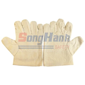 Găng tay vải bạt trắng