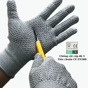 Bao Tay Chống Cắt Cấp Độ 5 HPPE Đạt Tiêu Chuẩn CE EN388