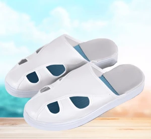 Dép Phòng Sạch 4 Lỗ Không Gót Chống Tĩnh Điện