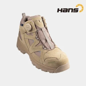 Giày Bảo Hộ Cao Cổ Hans HS-624 Khóa Vặn Mũi Thép Chống Va Đập