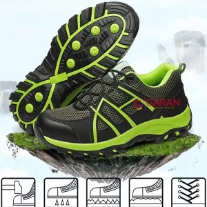Giày Bảo Hộ Thời Trang Nam Mũi Thép Đế Thép Chống Va Đập, Chống Đâm Xuyên Thoáng Khí (Mã 123)