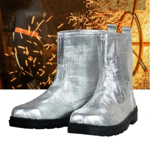 Giày Chống Cháy Chịu Nhiệt 500 Độ C Tráng Nhôm