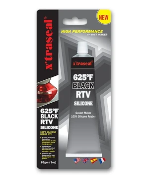 Keo tạo gioăng chịu nhiệt X'traseal 625°F Black RTV Silicone 85gr