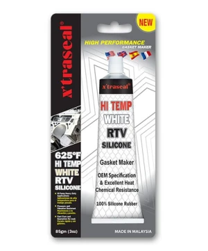 Keo tạo gioăng chịu nhiệt X'traseal 625°F Hi Temp White RTV Silicone 85gr