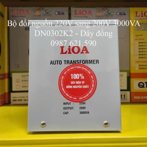 Bộ Đổi Nguồn 220V Sang 200V 3000VA DN0302K2 Dây Đồng