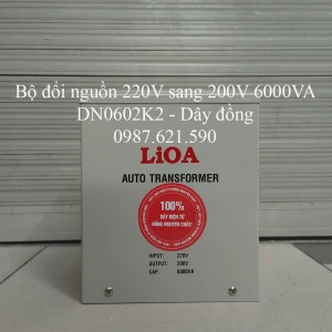 Bộ Đổi Nguồn 220V Sang 200V 6000VA DN0602K2 Dây Đồng