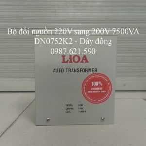 Bộ Đổi Nguồn 220V Sang 200V 7500VA DN0752K2 Dây Đồng