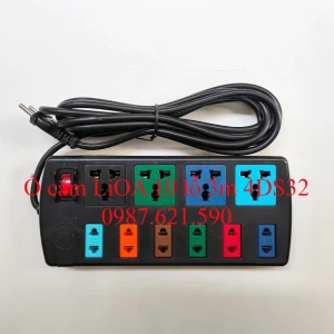 Ổ Cắm LiOA 10 Lỗ 3M 4D6S32 3 Chấu Đa Năng 10A 2200W