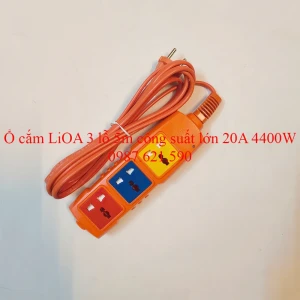 Ổ Cắm LiOA 3 Lỗ 3P-5M/CM/2-20AN Siêu Tải Công Suất Lớn