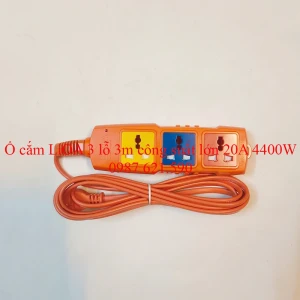 Ổ Cắm LiOA 3 Lỗ Công Suất Lớn 3P-3M/2-20AN 5000W