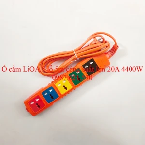 Ổ Cắm LiOA 5 Lỗ 5P-5M/CM/2-20AN Công Suất Lớn Siêu Tải