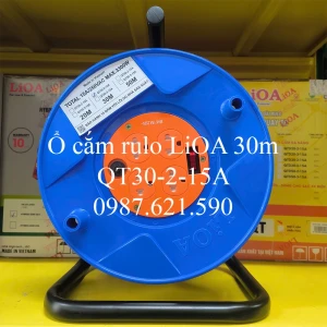 Ổ Cắm Rulo LiOA 30M QT30-2-15A 3300W Kéo Dài Quay Tay
