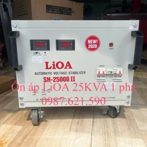 Ổn Áp LiOA 25KVA SH-25000II Dải 150V Thế Hệ Mới