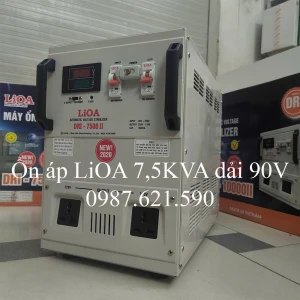 Ổn Áp LiOA 7.5KVA Dải 90V DRI-7500II Thế Hệ Mới