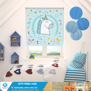 Rèm Cuốn In Tranh Trẻ Em Cute Dễ Thương Rèm Minh Anh
