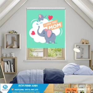 Rèm Cuốn In Tranh Trẻ Em Cute Dễ Thương Rèm Minh Anh
