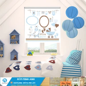 Rèm Cuốn In Tranh Trẻ Em Cute Dễ Thương Rèm Minh Anh
