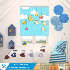 Rèm Cuốn In Tranh Trẻ Em Cute Dễ Thương Rèm Minh Anh