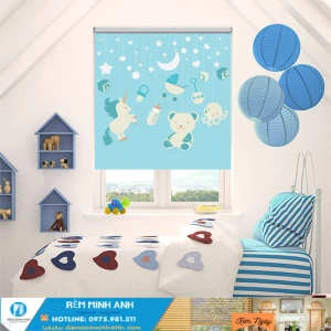 Rèm Cuốn In Tranh Trẻ Em Cute Dễ Thương Rèm Minh Anh