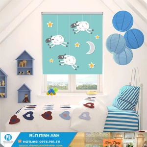 Rèm Cuốn In Tranh Trẻ Em Cute Dễ Thương Rèm Minh Anh