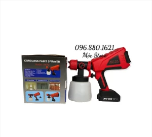 SÚNG PHUN SƠN DÙNG PIN 800W RHINO CAO CẤP