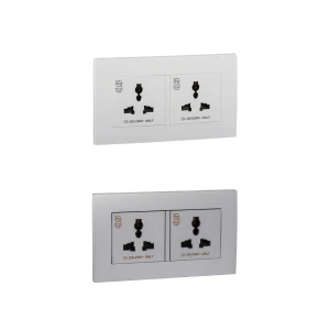 Bộ ổ cắm đôi đa năng 13A Schneider Vivace KBT413S