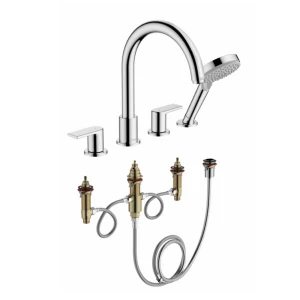 Bộ vòi bồn tắm nóng lạnh HG Vernis Shape Hansgrohe 71451007 (4 lỗ có tay sen)