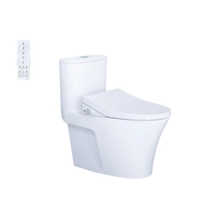 Bồn cầu 1 khối nắp điện tử Caesar C1395F + TAF512H (CD1395+TAF512H)